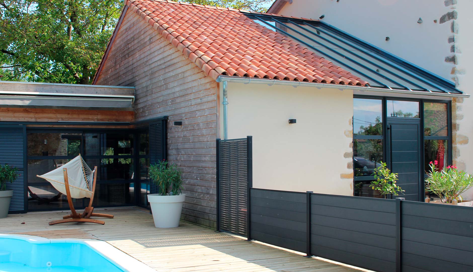 Extension d'une ossature en bois